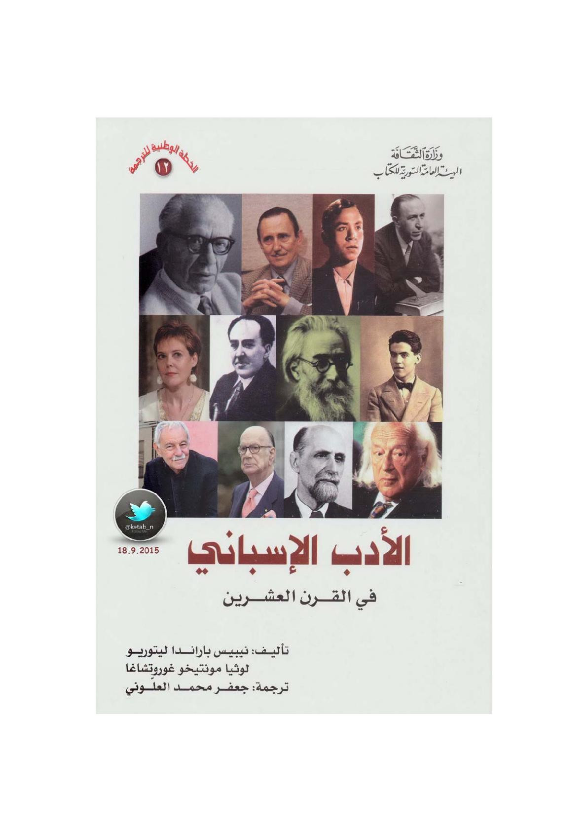 الأدب الأسباني في القرن العشرين لـ نيبيس باراندا ليتوريو و لوثا مونتيحو غوروتشاغا